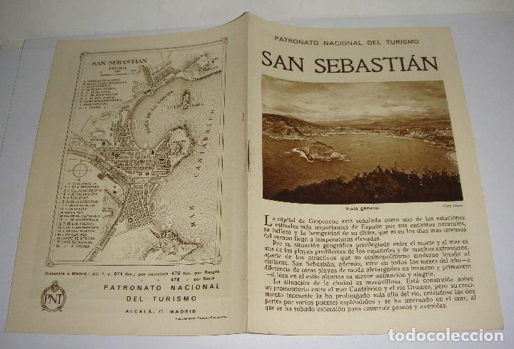 Tourismusbrosch&uuml;ren: Folleto Tur&iacute;stico. Rep&uacute;blica Espa&ntilde;ola. San Sebastian. Con plano y fotograf&iacute;as.