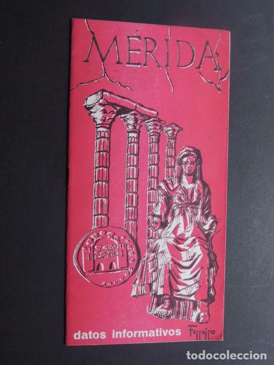 Folletos de turismo: FOLLETO DE TURISMO A&Ntilde;O 1965 / MERIDA / DATOS INFORMATIVOS / 20 PAGINAS