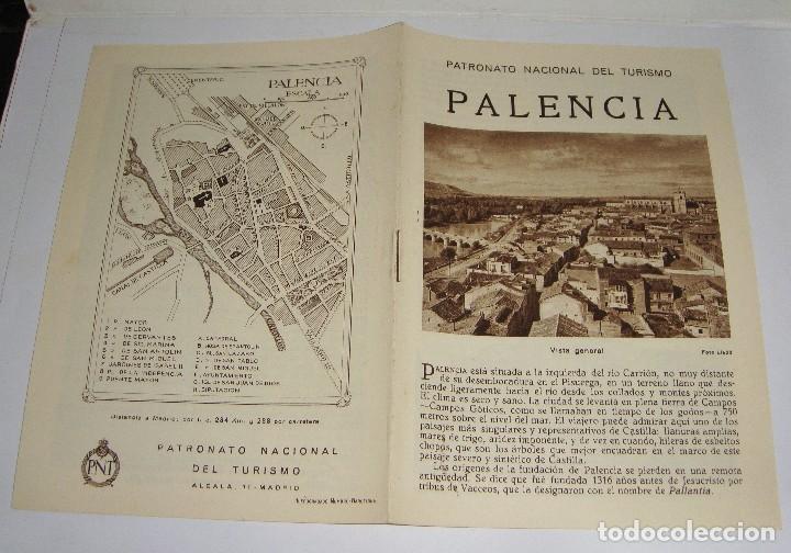 Brochures de tourisme: Folleto Tur&iacute;stico. Patronato Nacional del Turismo. Palencia. Con plano y fotograf&iacute;as.