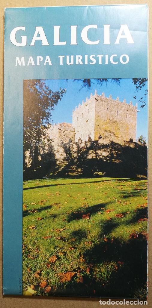 Brochures de tourisme: MAPA FOLLETO TURISTICO, TURISMO, DIPTICO, GALICIA MAPA TURISTICO ESCALA 1:400.000 galiza