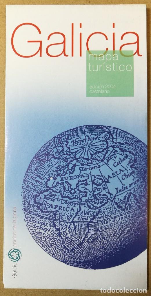 Travel Brochures: MAPA FOLLETO TURISTICO TURISMO, DIPTICO, GALICIA MAPA TURISTICO ESCALA 1:400.000 EDICION 2004 GALIZA