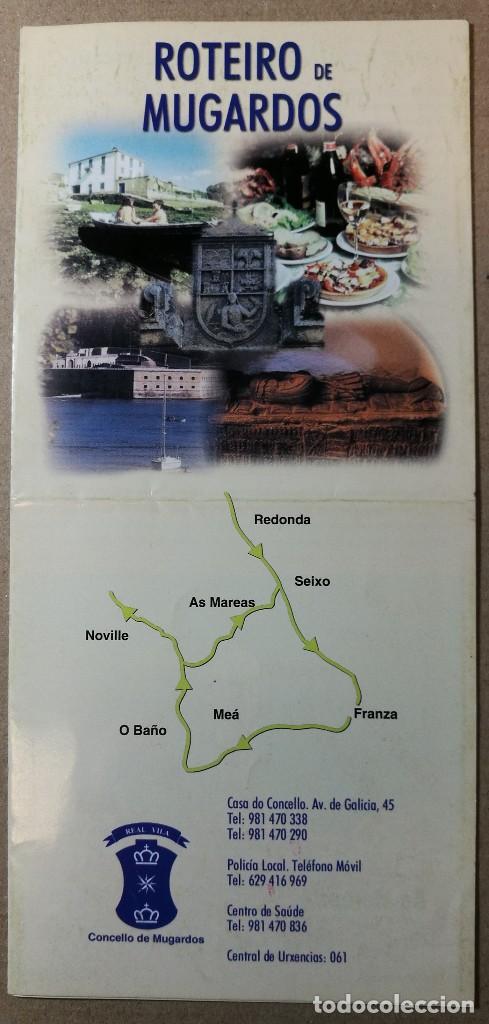 Brochures de tourisme: FOLLETO TURISTICO, TURISMO, DIPTICO, ROTEIRO DE MUGARDOS. FENE FERROL A CORU&Ntilde;A