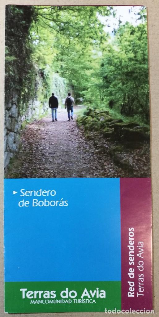 Tourismusbrosch&uuml;ren: FOLLETO TURISTICO, TURISMO, DIPTICO, SENDERISMO TERRAS DO AVIA SENDERO DE BOBORAS LEIRO