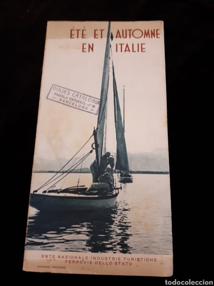 Travel Brochures: &Eacute;t&eacute; et automne en Italie. Italia. Ente Nazionale Industrie Turistiche Ferrovie dello stato.