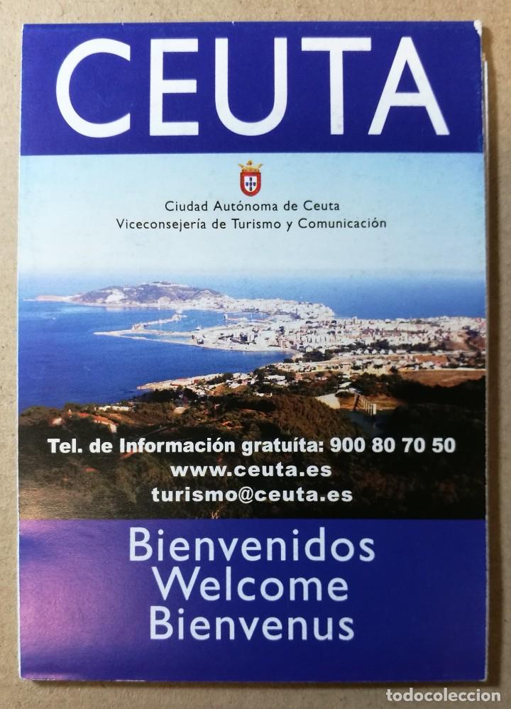 Brochures de tourisme: FOLLETO TUR&Iacute;STICO, TURISMO, DIPTICO MAPA PLANO CEUTA