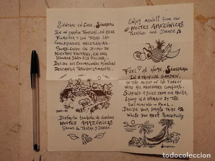 Folletos de turismo: ANTIGUO FOLLETO - EM MANAUS CASA SIUSPLAU HOTEL - TURISMO - BRASIL