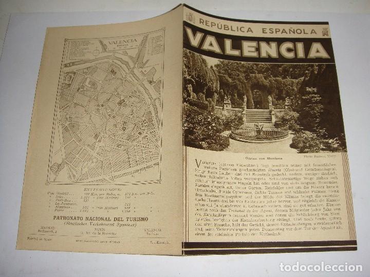 Folletos de turismo: Valencia &middot; Gu&iacute;a Oficial Rep&uacute;blica Espa&ntilde;ola &middot; Plano y Fotograf&iacute;as &middot; ca. 1933-1936