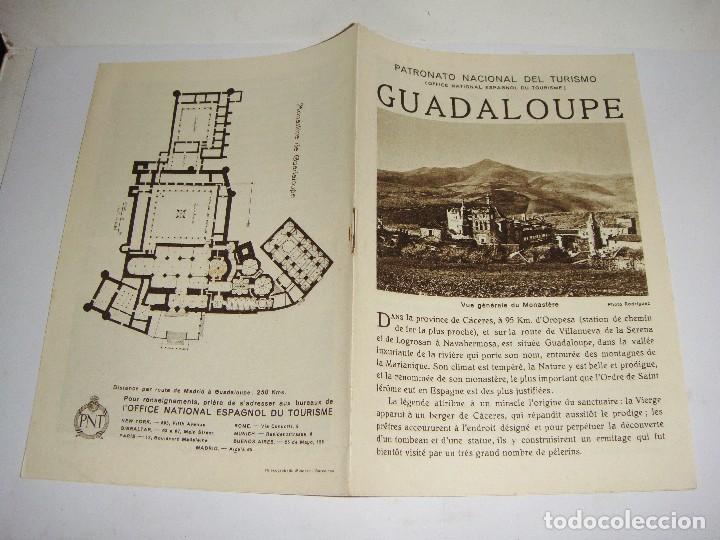 Tourismusbrosch&uuml;ren: Folleto Tur&iacute;stico. Patronato Nacional del Turismo. Guadaloupe. Con plano y fotograf&iacute;as.