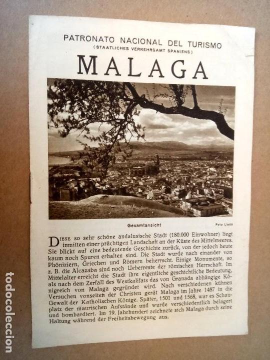 Tourismusbrosch&uuml;ren: M&Aacute;LAGA, FOLLETO TUR&Iacute;STICO DE LA CIUDAD PUBLICADO EN ALEM&Aacute;N POR LA REP&Uacute;BLICA