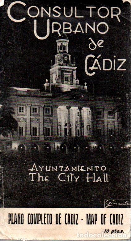 Brochures de tourisme: CONSULTOR URBANO DE CADIZ. CAJA DE AHORROS Y MONTE DE PIEDAD DE CADIZ.