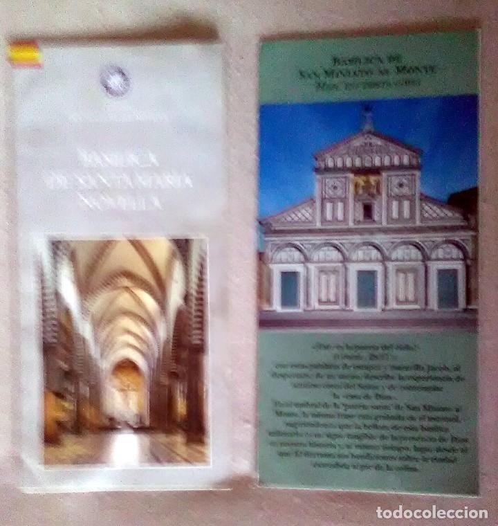 Folletos de turismo: DESPLEGABLES BASILICAS SAN MINIATO AL MONTE Y SANTA MARIA NOVELLA