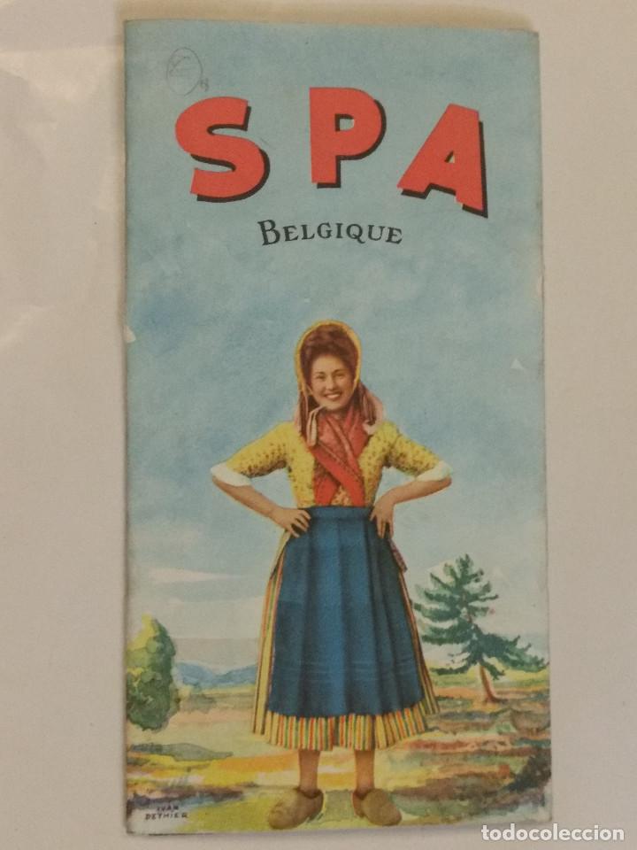 Folletos de turismo: Folleto de turismo Spa B&eacute;lgica, desplegado mide 44 x 55 cm