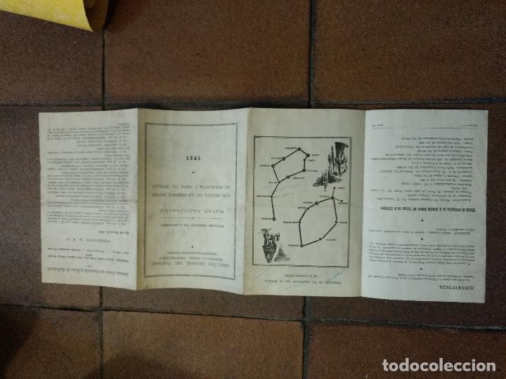 Tourismusbrosch&uuml;ren: Folleto direccion general turismo, rutas nacionales Semana Santa en Andalucia y Feria Sevilla 1951
