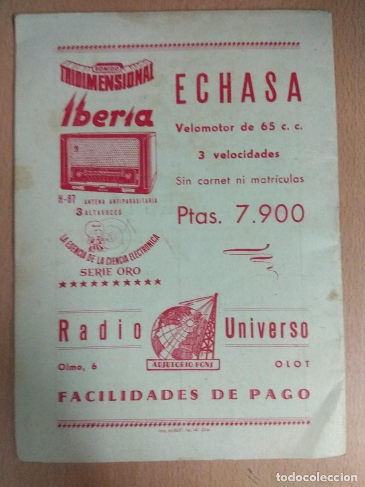 Folletos de turismo: DOS PROGRAMAS DE FIESTAS DE OLOT 1956 - Foto 1