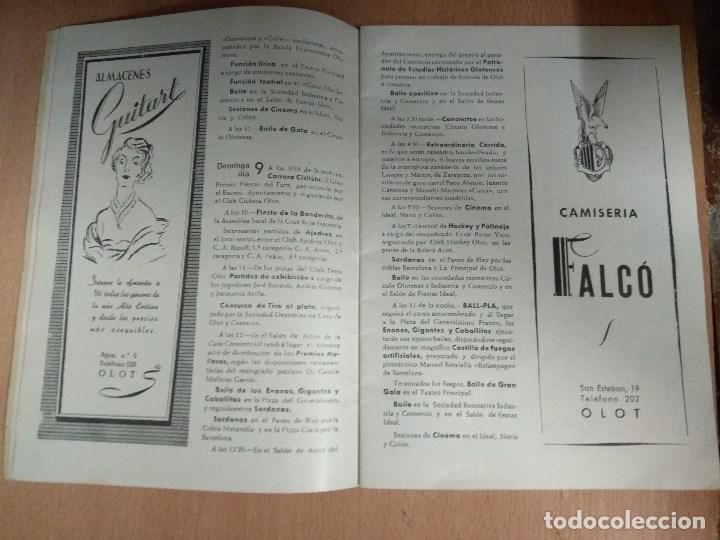 Folletos de turismo: DOS PROGRAMAS DE FIESTAS DE OLOT 1956 - Foto 11
