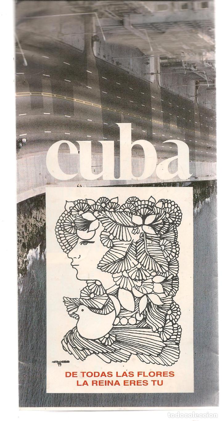 Tourismusbrosch&uuml;ren: FOLLETO: EXPO&acute;92. SEVILLA. CUBA: DE TODAS LAS FLORES LA REINA ERES TU. (C/A5)