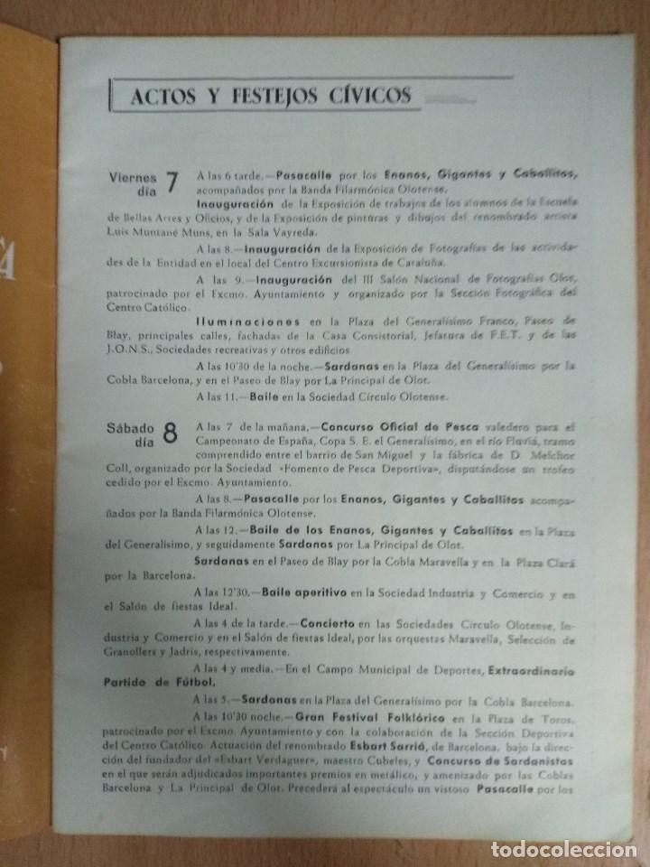 Folletos de turismo: PROGRAMA FIESTA MAYOR OLOT A&Ntilde;O 1956 - Foto 8