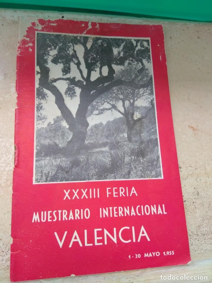 Folhetos de turismo: Cat&aacute;logo XXXIII Feria Muestrario Internacional Valencia 1955