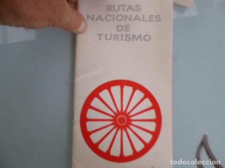 Folletos de turismo: Folleto direccion general turismo, rutas nacionales de turismo 1968 48 pag