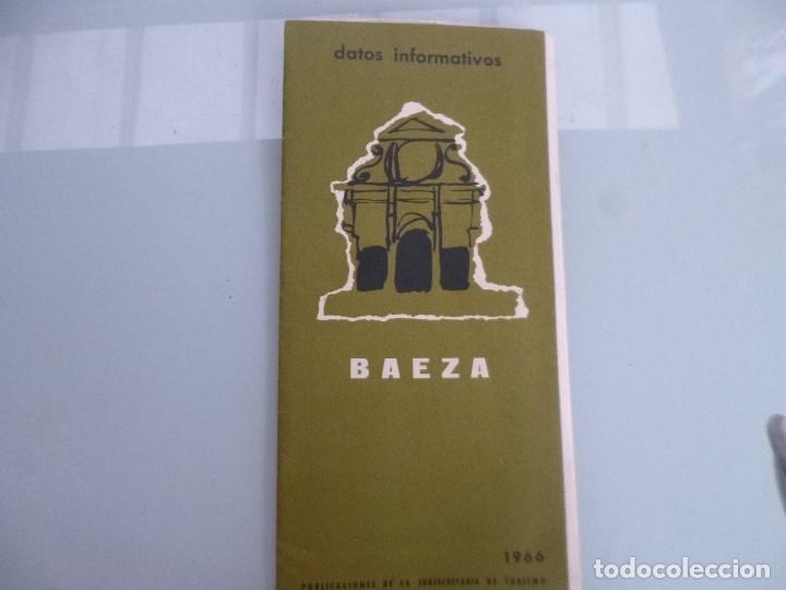 Folletos de turismo: FOLLETO DE TURISMO A&Ntilde;O 1966 / BAEZA / DATOS INFORMATIVOS / 8 PAGINAS /