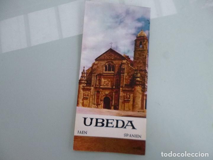 Folletos de turismo: Folleto de turismo de los a&ntilde;os 60. Triptico. Ubeda Jaen