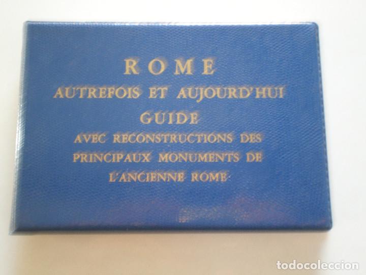 Travel Brochures: ROMA - CURIOSA GUIA DE LOS 60 CON ILUSTRACIONES EN ACETATOS SUPERPUESTOS QUE RECONSTRUYEN LAS RUINAS