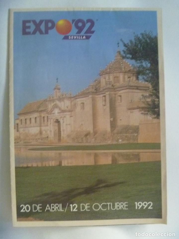 Tourismusbrosch&uuml;ren: COLECCIONISMO EXPO&acute;92 DE SEVILLA : FOLLETO CON PUBLICIDAD , PLANO, ETC . IMAGINATELA