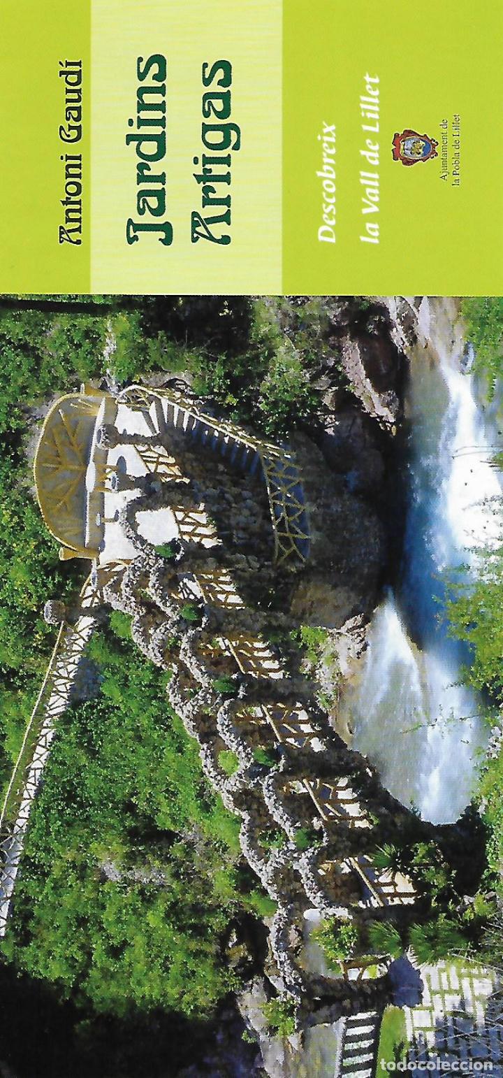 Folletos de turismo: Jardins Artigas. Antoni Gaud&iacute;. La Pobla de Lillet. Bergued&agrave;. Modernisme. Catalunya
