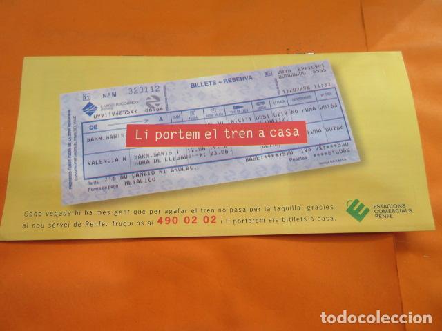 Brochures de tourisme: FOLLETO ESTACIONES COMERCIALES RENFE RELACION ESTACIONES CATALU&Ntilde;A AUDIOTEXT EN CATALAN