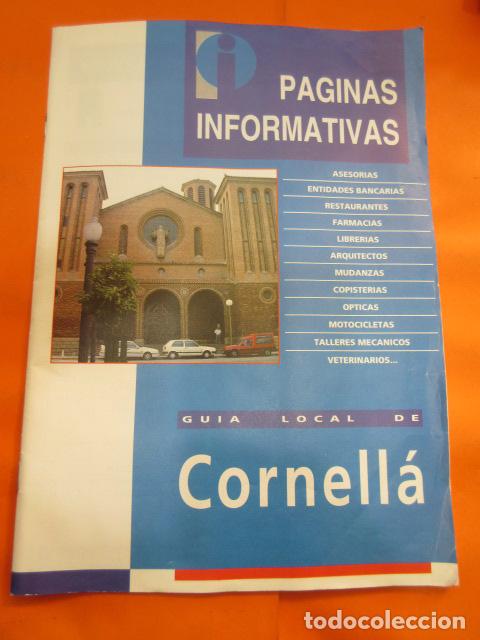 Folhetos de turismo: GUIA LOCAL DE CORNELLA SIN FECHA EDICION 22 PAGINAS COMERCIOS DE LA POBLACION EN LA EPOCA EDICION