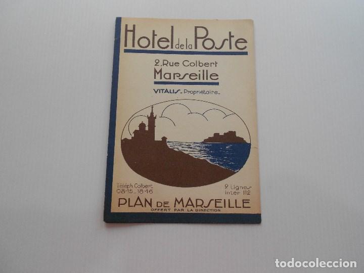 Folletos de turismo: hotel de la poste , marseille, plan de marseille - Foto 1