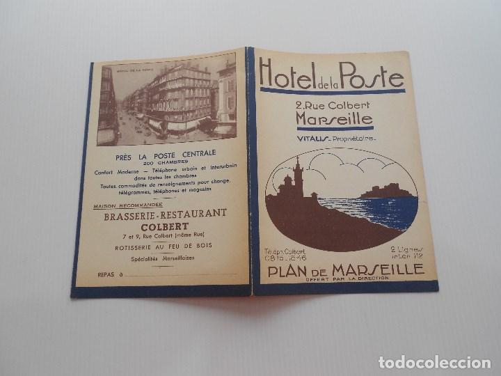 Folletos de turismo: hotel de la poste , marseille, plan de marseille - Foto 3