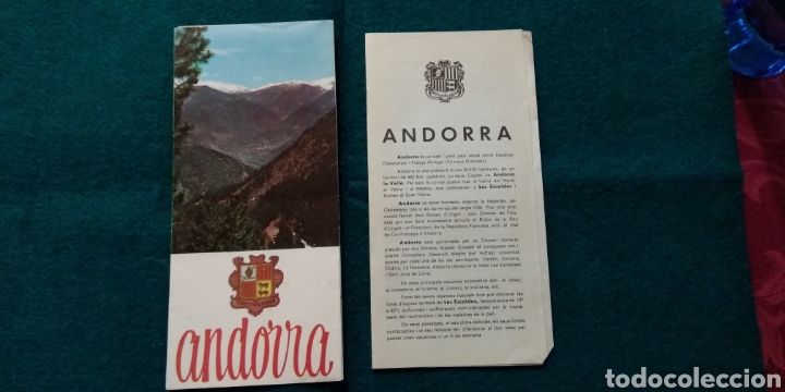 Folhetos de turismo: Folleto de turismo de Andorra a&ntilde;o 1969