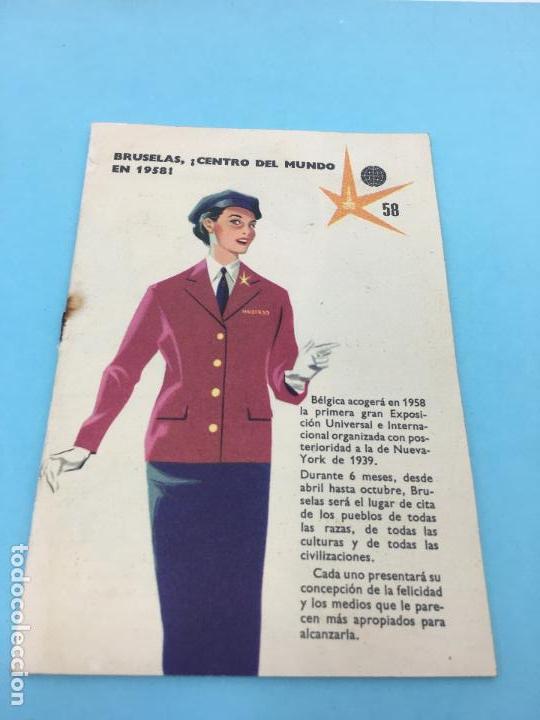 Tourismusbrosch&uuml;ren: LIBRITO DE PRESENTACION DE LA EXPOSICION UNIVERSAL DE BRUSELAS 1958 - 7 PAGINAS