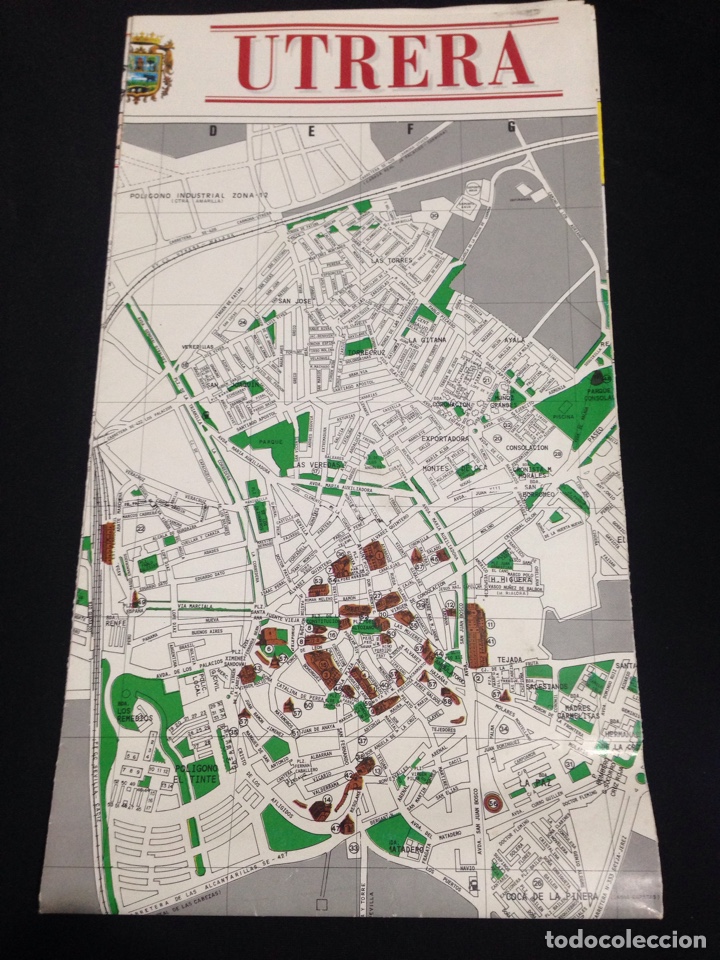 Folhetos de turismo: Plano de utrera,a&ntilde;os 90.