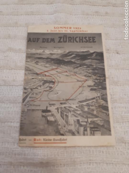 Travel Brochures: Horarios sommer 1925 Lac de Zurich