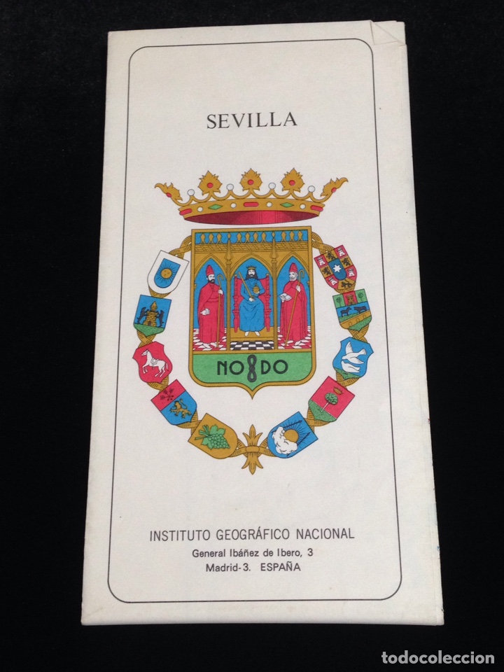 Folletos de turismo: Mapa provincial Sevilla,escala 1:200.000,a&ntilde;o 1984.