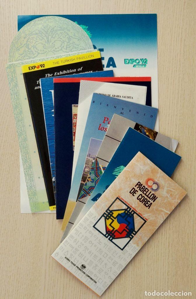 Travel Brochures: FOLLETO EXPO'92: Sud&aacute;frica. Emiratos &Aacute;rabes. Arabia Saudita. Sultanato de Omar. Corea. T&uacute;nez. Marrue