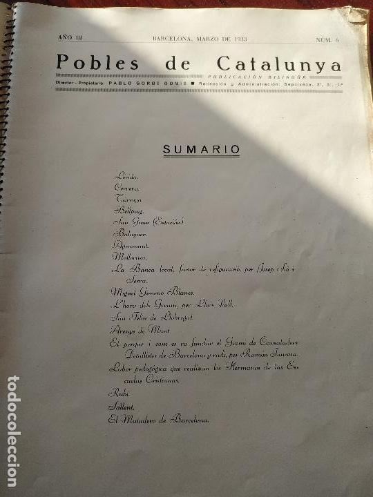 Folletos de turismo: POBLES DE CATALUNYA (1933) - Foto 2
