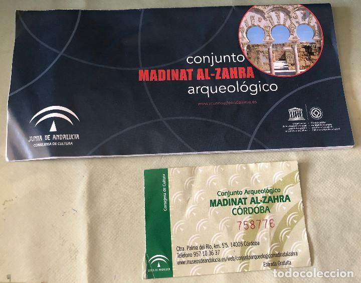 Tourismusbrosch&uuml;ren: Folleto desplegable 8 hojas + entrada a conjunto arqueol&oacute;gico de Medina Azahara, C&oacute;rdoba.