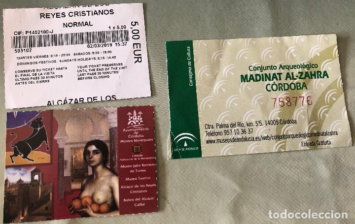 Travel Brochures: 2 entradas a monumentos de C&oacute;rdoba, Andaluc&iacute;a. Medina Azahara y Alc&aacute;zar de los Reyes Cristianos.