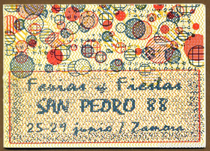 Travel Brochures: ZAMORA FERIA Y FIESTAS DE SAN PEDRO 1988