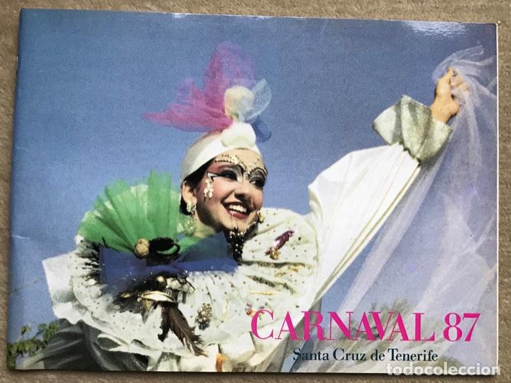 Brochures de tourisme: Programa Carnaval De Santa Cruz de Tenerife 87 - Canarias 1987