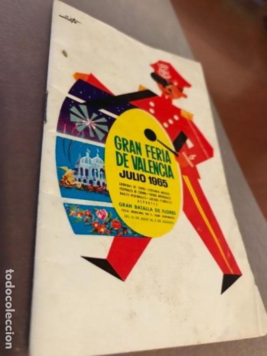 Folletos de turismo: Programa Oficial Gran Feria De Valencia Julio 1965