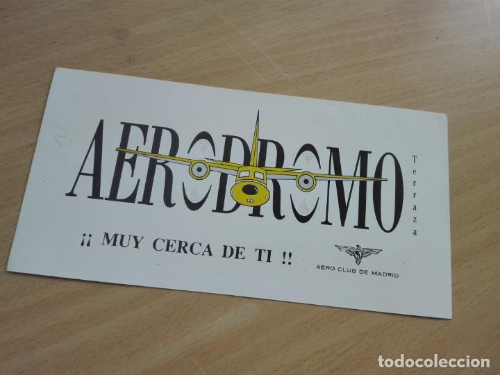 Tourismusbrosch&uuml;ren: FLYER 1990&rsquo;S - AER&Oacute;DROMO TERRZA - AEROCLUB DE MADRID - AVIACION - 21,5X11CM