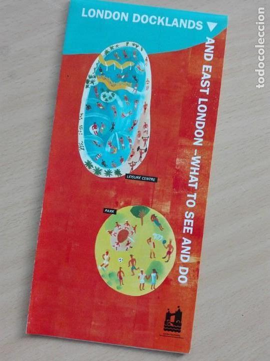 Travel Brochures: FOLLETO MAPA DESPLEGABLE 1990&rsquo;S - LONDON DOCKLANDS - UNITED KINGDOM