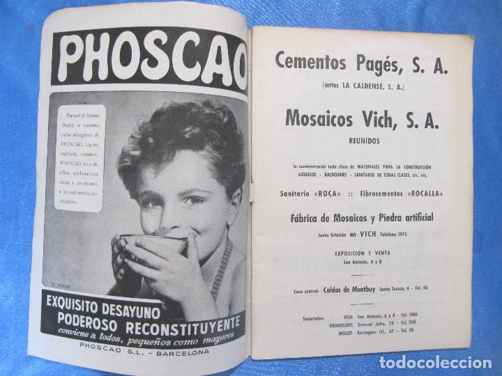 Folletos de turismo: VICH. MERCAT DEL RAM, 1957. - Foto 2