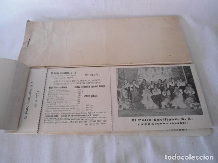 Tourismusbrosch&uuml;ren: PAREJA DE TALONARIOS DE ENTRADAS PARA EL PATIO SEVILLANO A&Ntilde;O 1979-80