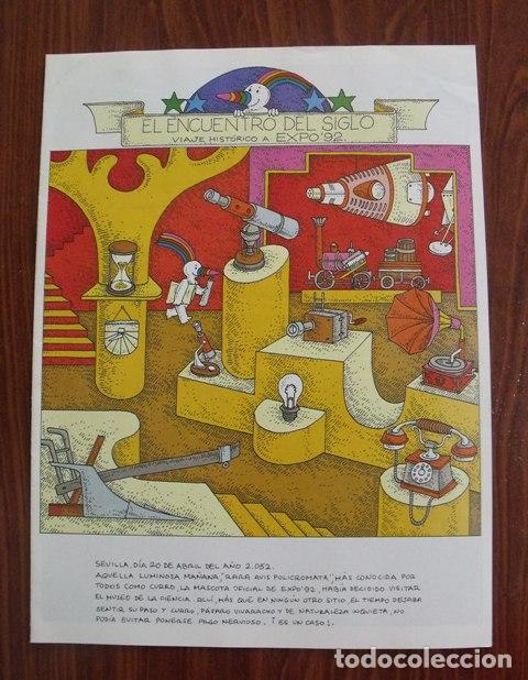 Folletos de turismo: Libreto Historieta El Encuentro del Siglo - Viaje Hist&oacute;rico a Expo 92 - Cristobal Col&oacute;n y Curro
