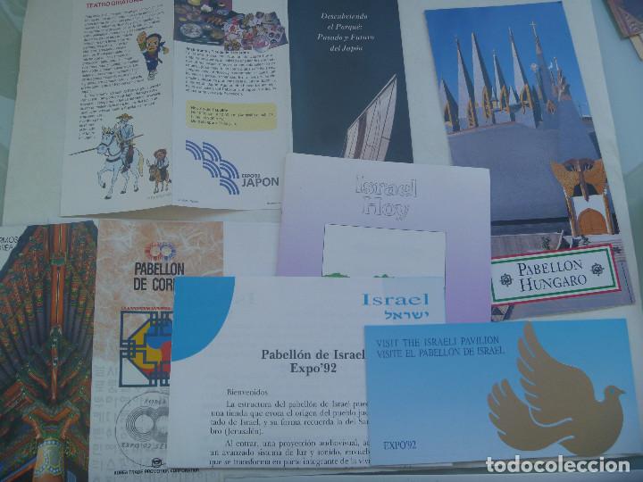 Travel Brochures: COLECCIONISMO EXPO&acute;92 DE SEVILLA  - LOTE 6 FOLLETOS . PABELLON ISRAEL, HUNGRIA, JAPON Y COREA